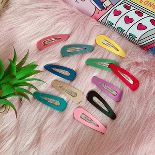 Kẹp tóc bấm hình giọt nước nhám lì 5cm