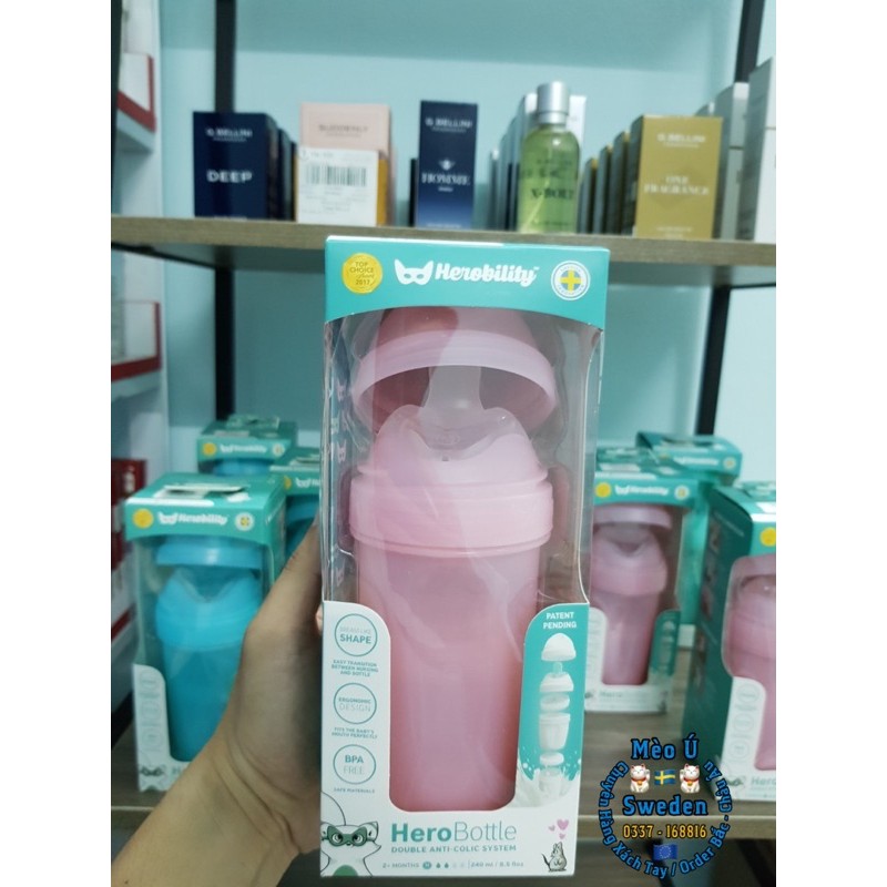 BÌNH SỮA HEROBILITY 240ML - FULLBOX + KHAY SỮA 🇸🇪 THUỴ ĐIỂN