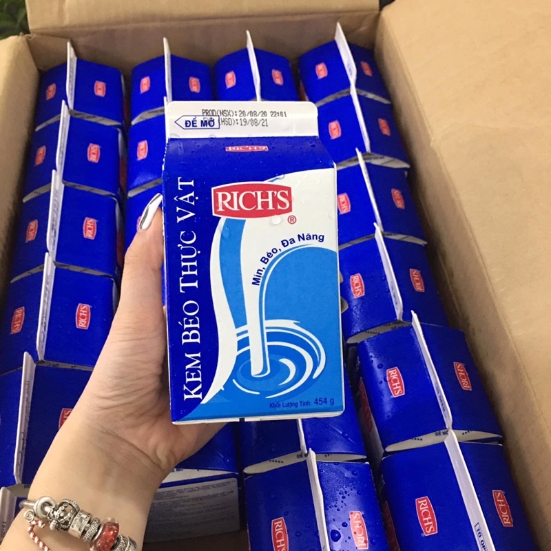 KEM BÉO THỰC VẬT RICH'S 454G - Rich lùn