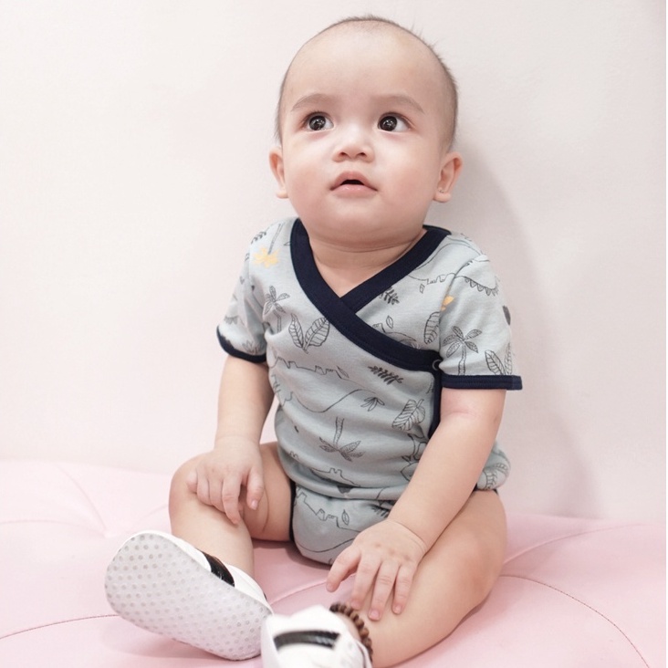 Bodysuit ngắn tay cho bé, bodychip cotton bé trai bé gái từ 0 - 12 tháng Baa Baby- CB01N-06