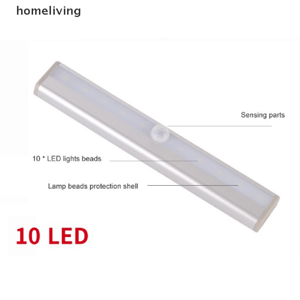 Đèn LED 10 Bóng Không Dây Cảm Biến Chuyển Động Hồng Ngoại Siêu Sáng