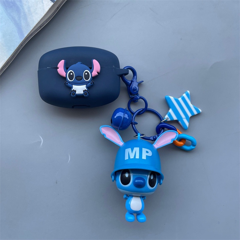 SONY WF-1000XM4 WF-1000XM3 H800 SP800N Vỏ Bảo Vệ Hộp Sạc Tai Nghe Hình Stitch Xanh Dương Xinh Xắn