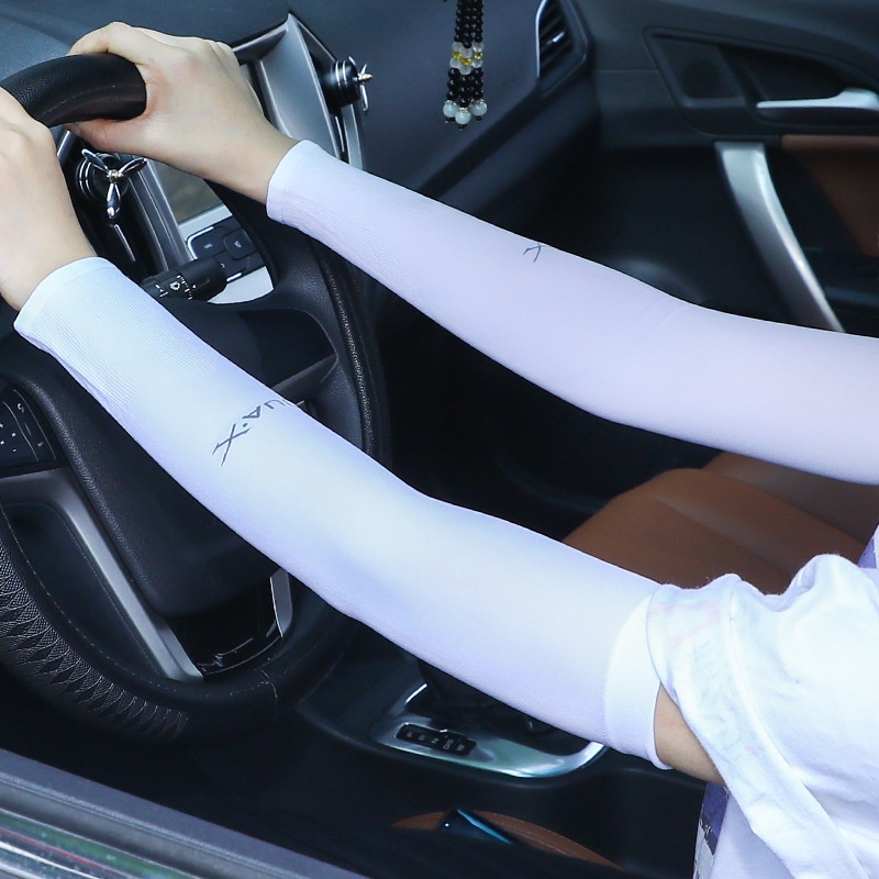Găng Tay Bảo Vệ Chống Tia UV Làm Mát Bằng Lụa Lạnh Không Đường May