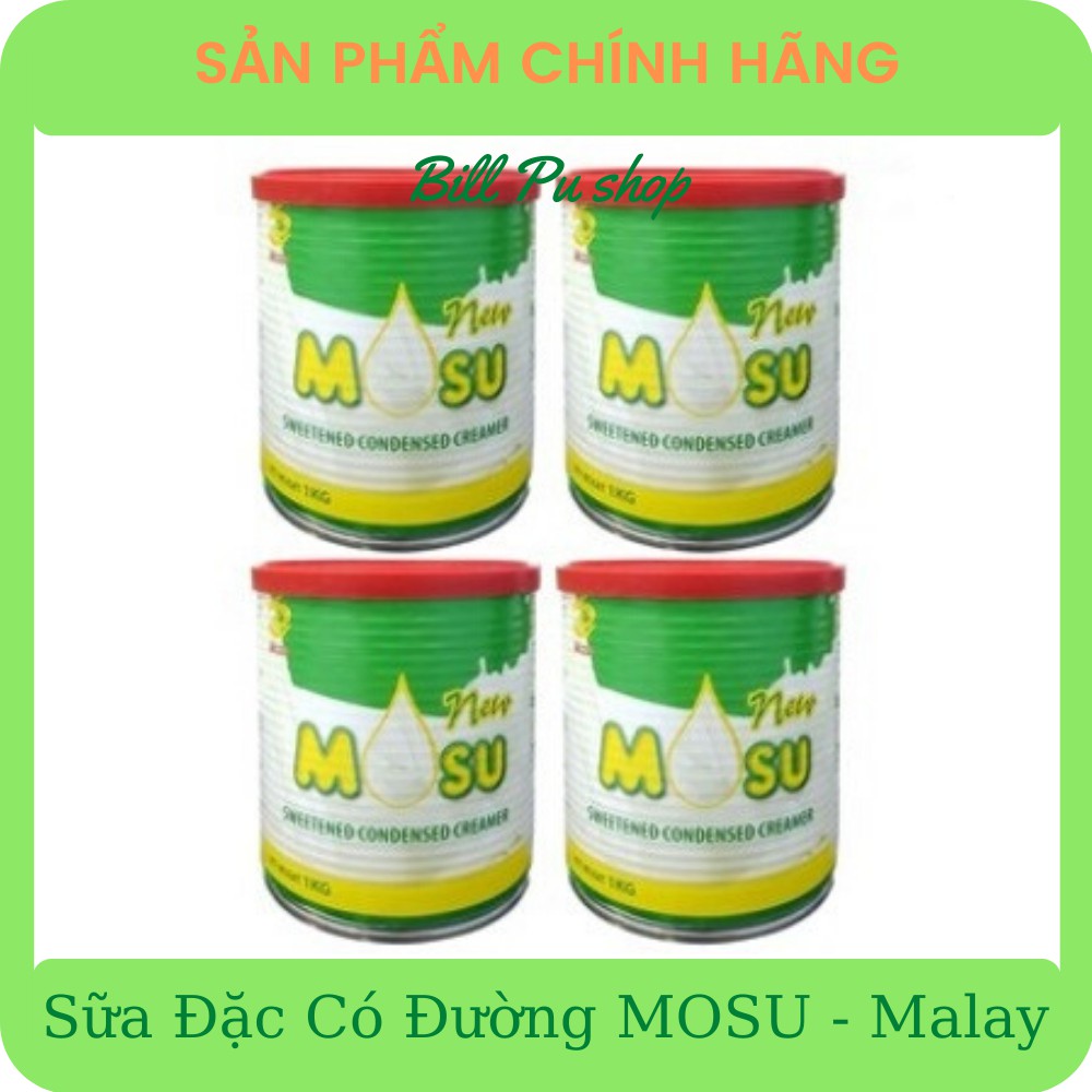 Sữa đặc có đường MOSU 1kg x Combo 4 lon - Nhập khẩu Malaysia