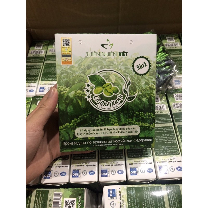Cà phê xanh kháng mỡ thiên nhiên việt