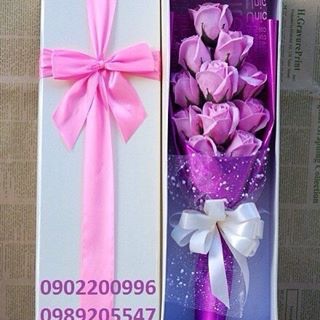 Hoa hồng sáp thơm 11 bông