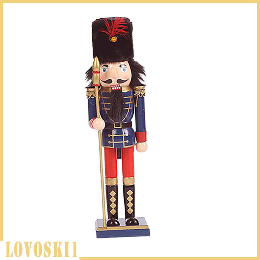 [LOVOSKI1] 12 Inch Christmas Nutcracker Soldier Puppet Toy Arts for Desktop Tree Decor