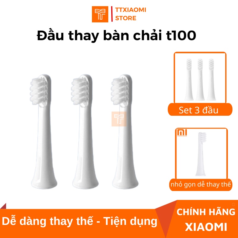 [ CHÍNH HÃNG ] Đầu bàn chải Xiaomi T100 - Đầu thay thế cho bàn chải T100