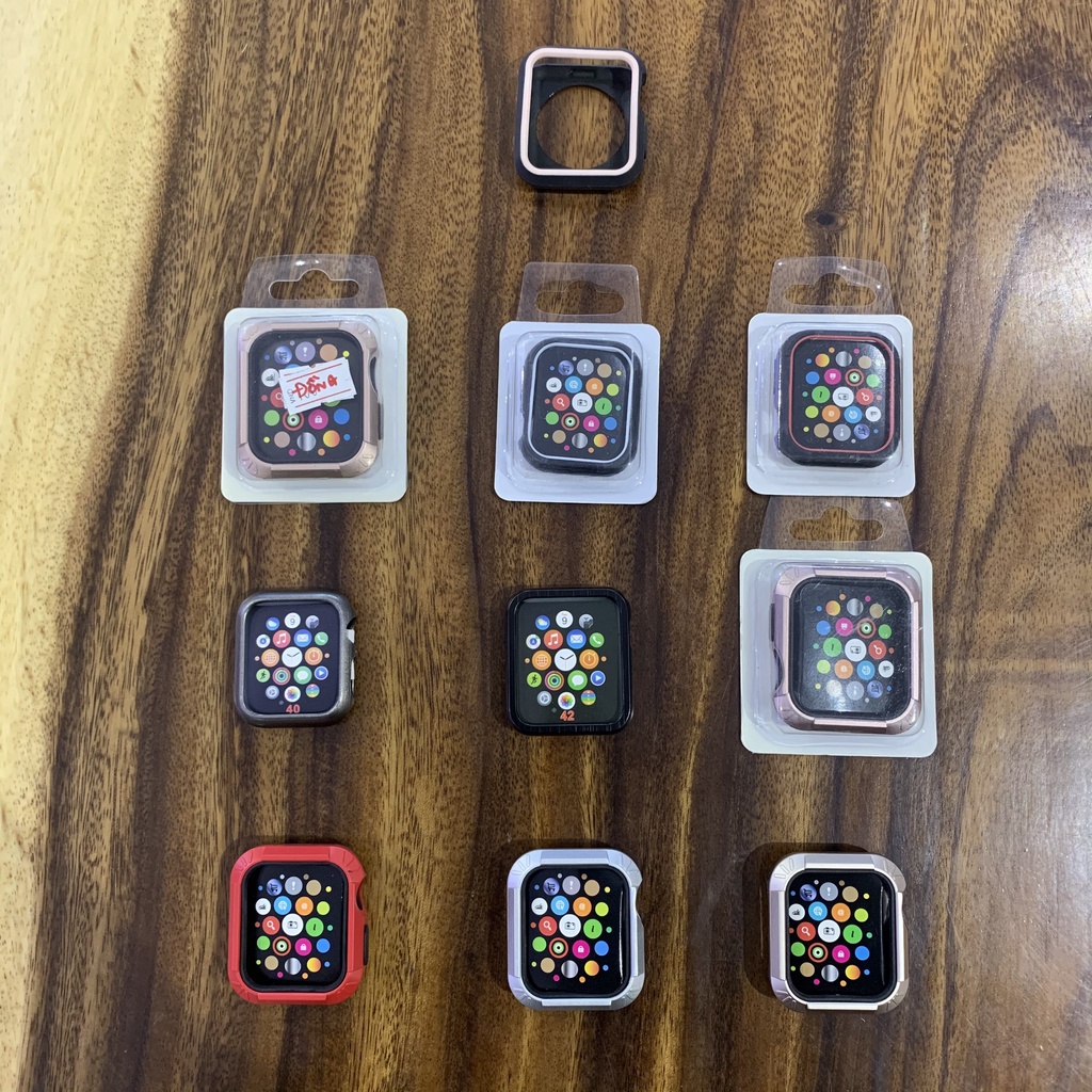 [SALE] Ốp cao su VIỀN CAO CẤP bảo vệ cho Apple Watch Seri 1 2 3 4 5 6 SE - [FULL SIZE 38 40 42 44]