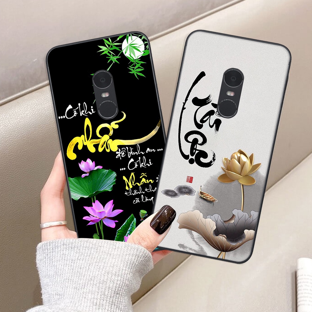 Ốp lưng Xiaomi REDMI NOTE 4 / NOTE 4X / REDMI 5 PLUS in hình chữ tài chữ lộc, Cha Mẹ, bình an SIÊU ĐẸP