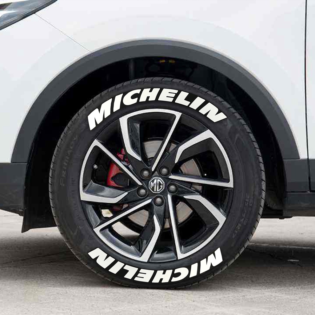 1 Bộ Sticker Dán Trang Trí Lốp Xe Hơi Hình Chữ MICHELIN Siamese Thông Dụng