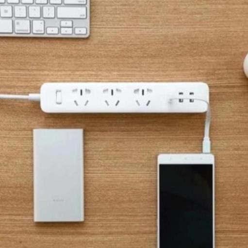 Ổ cắm xiaomi power strip thông minh, tích hợp 3 cổng USB - Bảo Hành 6 tháng 🔥FREE SHIP🔥