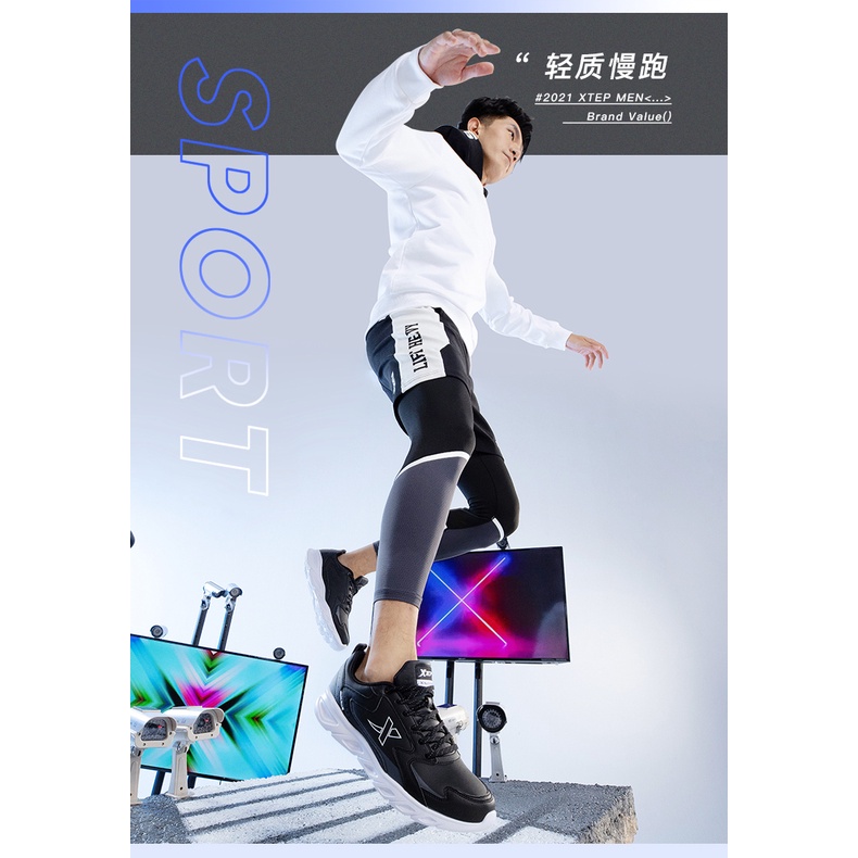 Giày Thể Thao Da Lót Đệm Mềm Mại Thoáng Khí Chống Sốc Thời Trang Nam