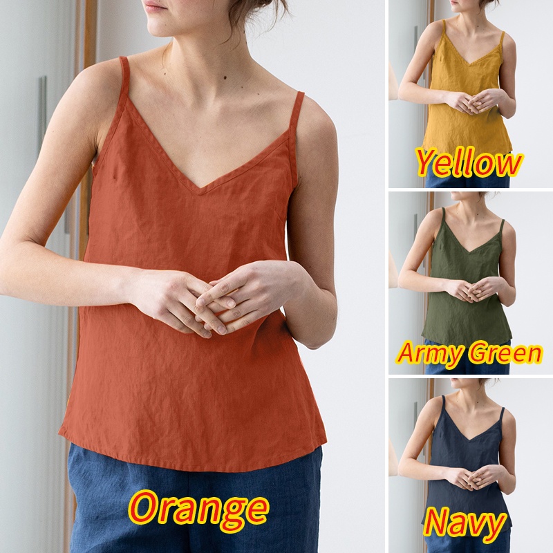 Zanzea Áo Hai Dây Cổ Chữ V Xẻ Tà Quyến Rũ Cho Nữ