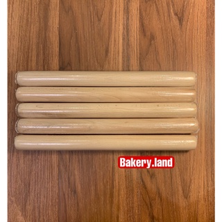 Cán lăn bột gỗ trơn 30cm, cây lăn bột gỗ