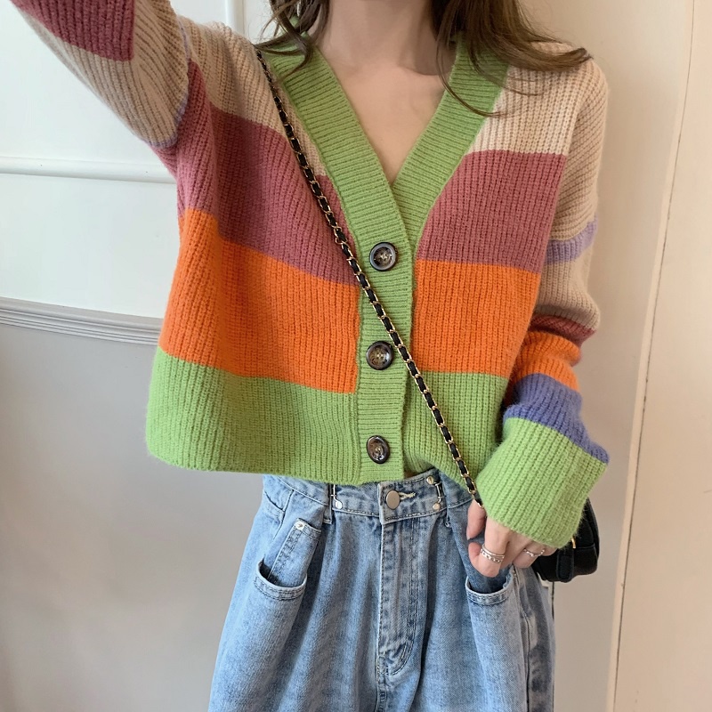 Áo Khoác Cardigan Dệt Kim Mỏng Dáng Rộng Thời Trang Mùa Thu Cho Nữ