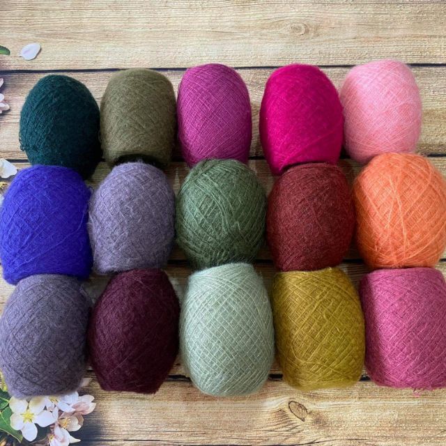 Len mohair sợi nhỏ