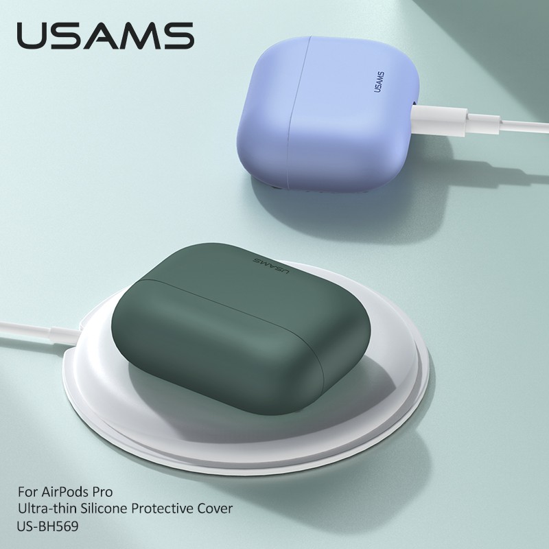 Vỏ bảo vệ hộp sạc tai nghe Usams siêu mỏng chống sốc thích hợp cho AirPods Pro