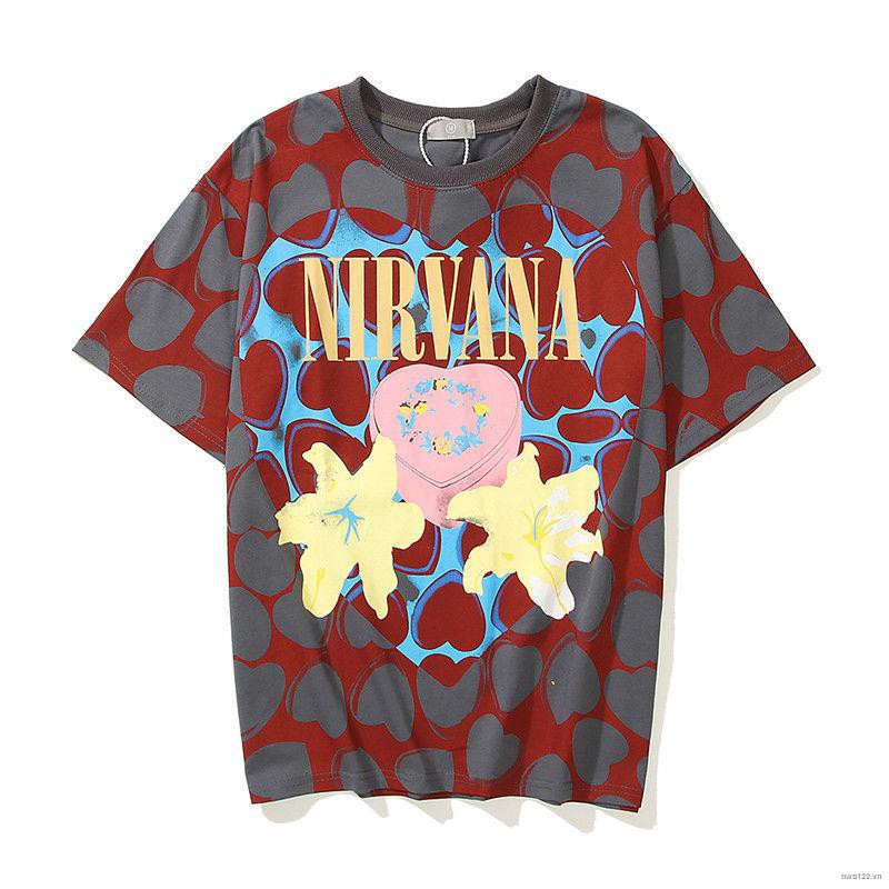 non-FOG vintage band tee short sleeve Nirvana heart box jerry same style