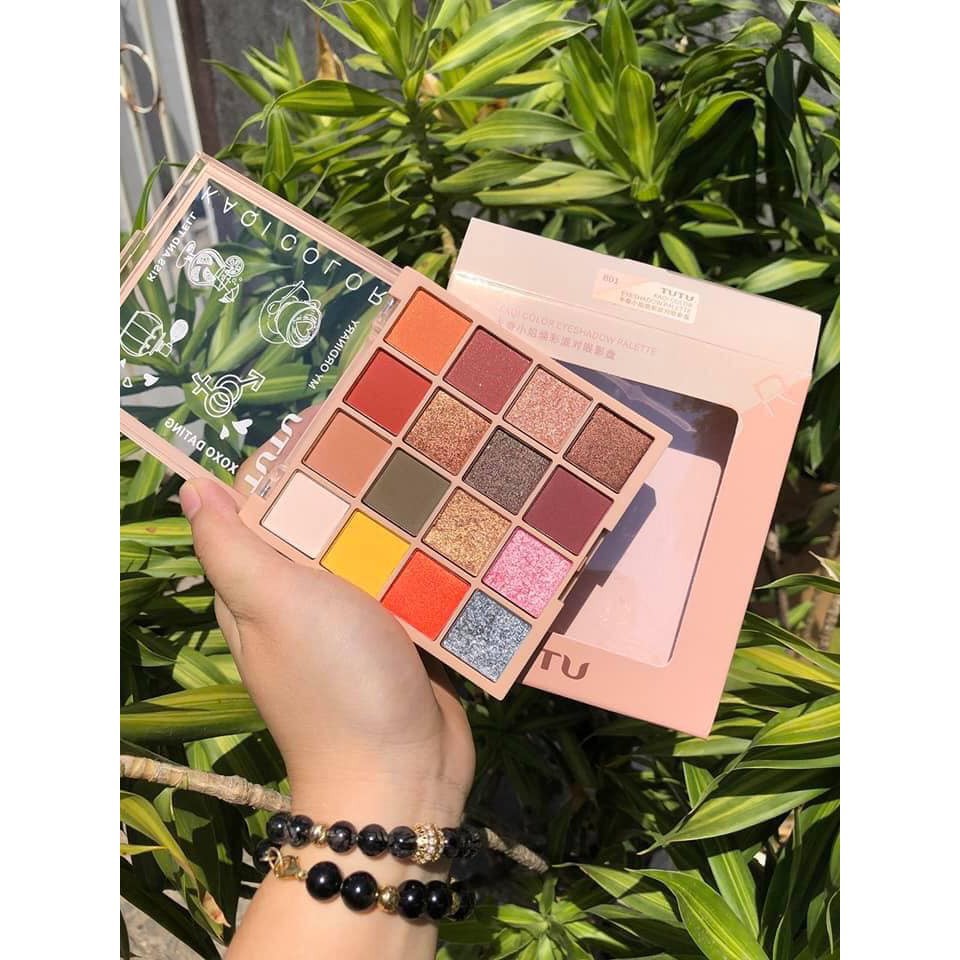 Phấn Mắt TuTu , Yancai 16 Ô KaQi Color Eyeshadow Palette Hàng Nội Địa Trung Cao Cấp No.Tu5268 | BigBuy360 - bigbuy360.vn