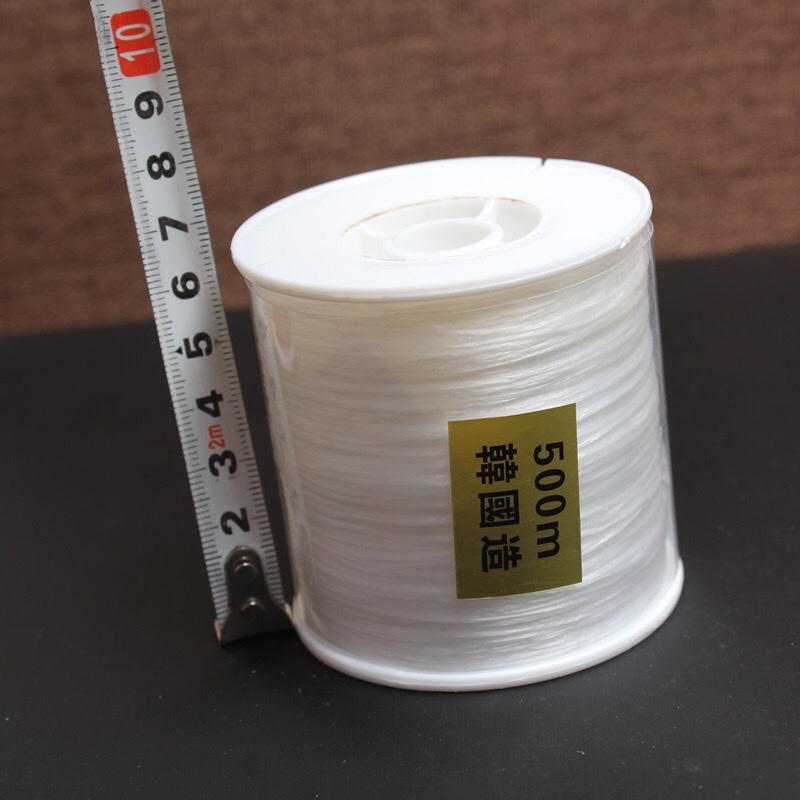GIÁ SỈ  Chỉ chun xâu vòng cuộn 500m to đại - Hàng loại 1 dày 0.8mm dây siêu dai PH816