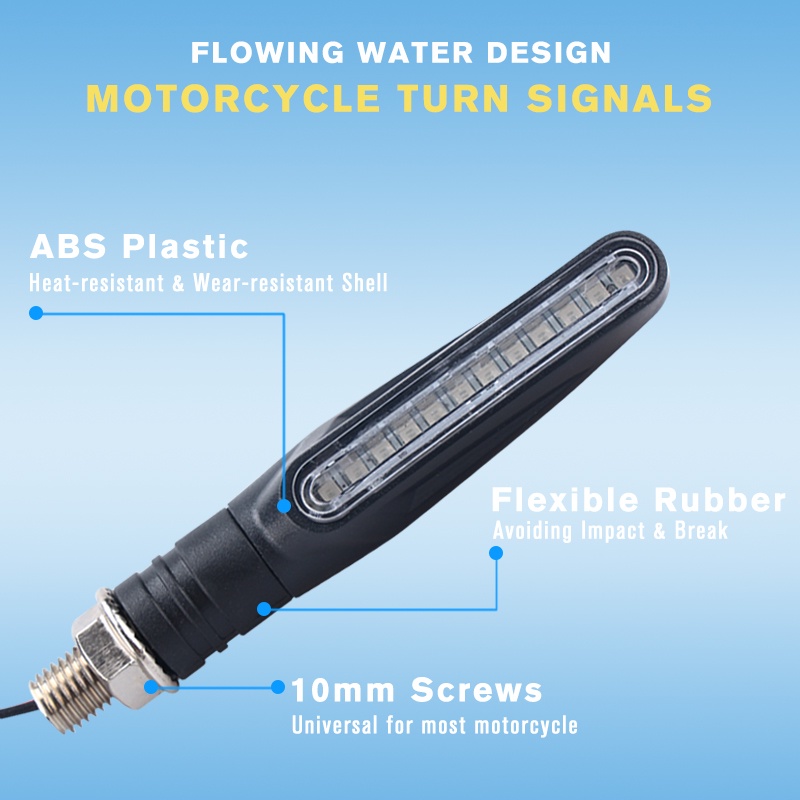 Set 4 Đèn Xi Nhan 12 Bóng LED Dành Cho Xe Mô Tô