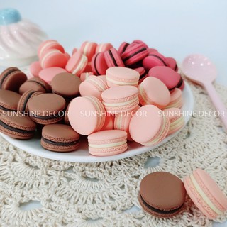 Mô hình bánh Macaron giả nhựa trang trí đựng trang sức siêu xinh giống thật