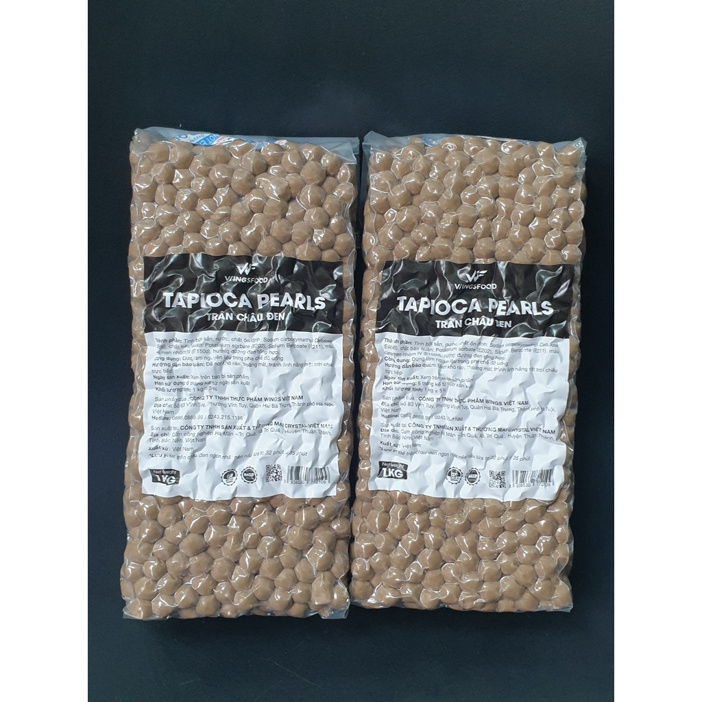 Trân Châu Đen Wings Túi 1kg - Ngon Hảo Hạng