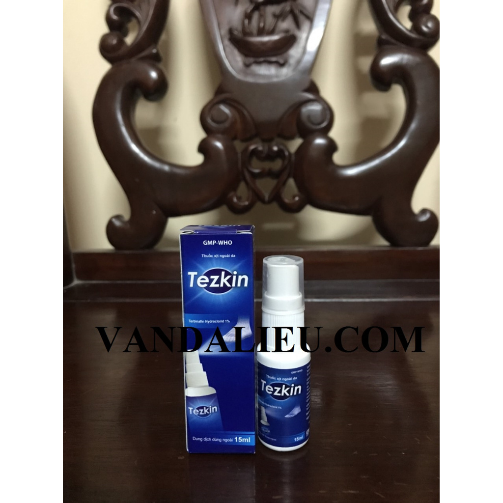 CHAI XỊT TR NẤM ĐẦU , KẼ CHÂN , KẼ TAY -TOPICAL SPRAY TEZKIN 15ML (MP2)