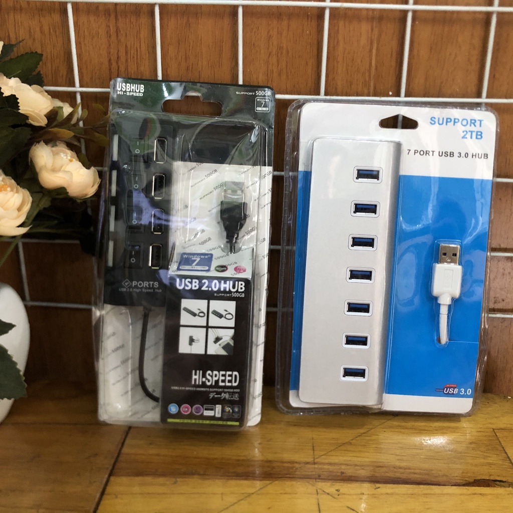 Bộ chia 7 Cổng USB OTG HUB - THIẾT BỊ KẾT NỐI ĐIỆN THOẠI VỚI BÀN PHÍM VÀ CHUỘT CHƠI GAME MOBILE