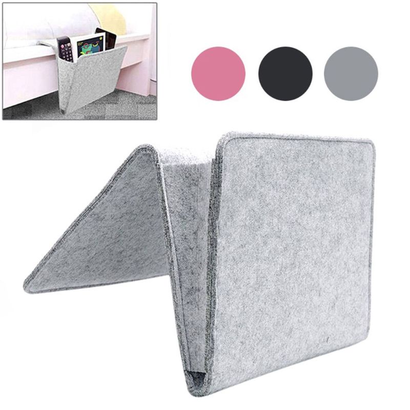 Túi Đựng Điện Thoại / Điều Khiển Từ Xa / Sách Gắn Cạnh Giường Bằng Vải Nỉ