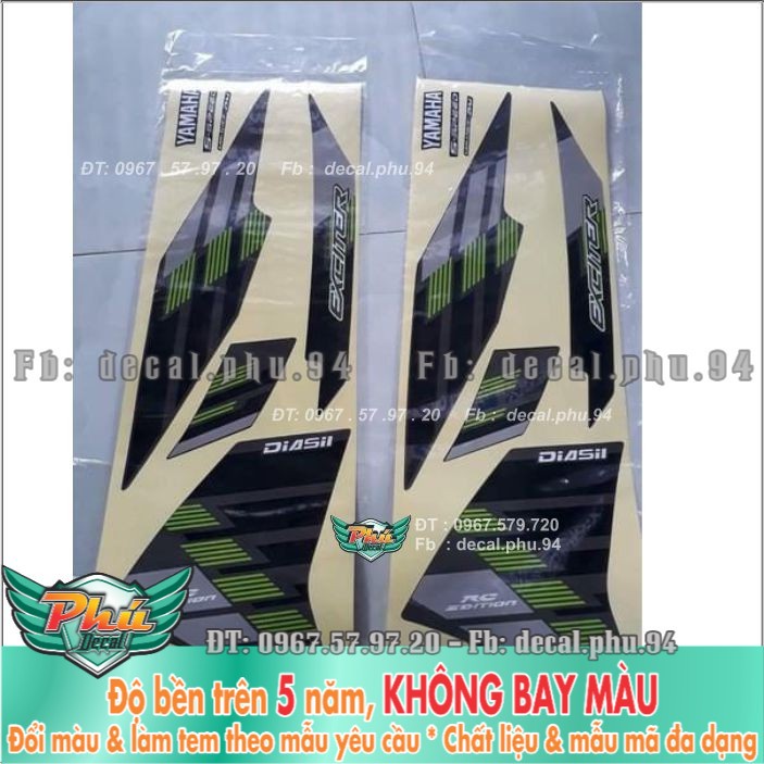 Tem rời Exciter 135 cover Xe xám (X) -1