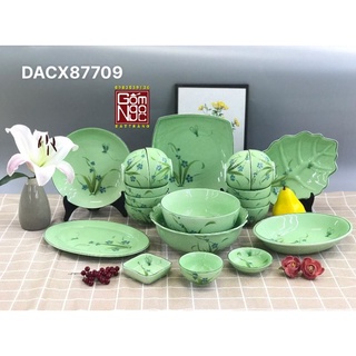 BỘ BÁT ĐĨA, BỘ ĐỒ ĂN GỐM SỨ BÁT TRÀNG