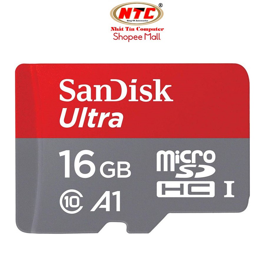 Thẻ nhớ MicroSDHC SanDisk Ultra A1 16GB Class 10 U1 98MB/s - box Hoa (Đỏ)