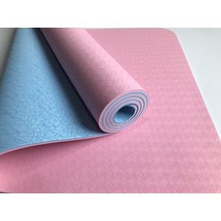 Thảm Yoga Cao Cấp 2 màu - Hồng Biển