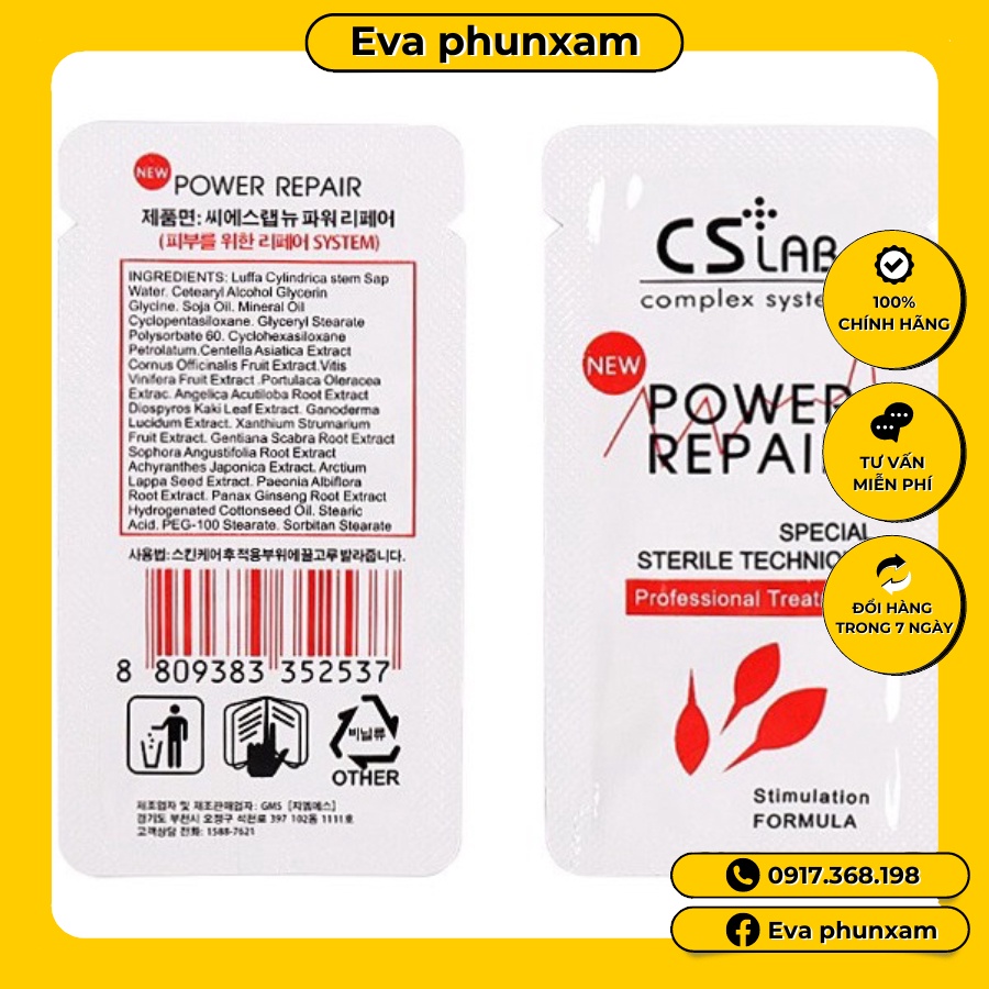 Lẻ 1 gói dưỡng CsLab Hàn quốc