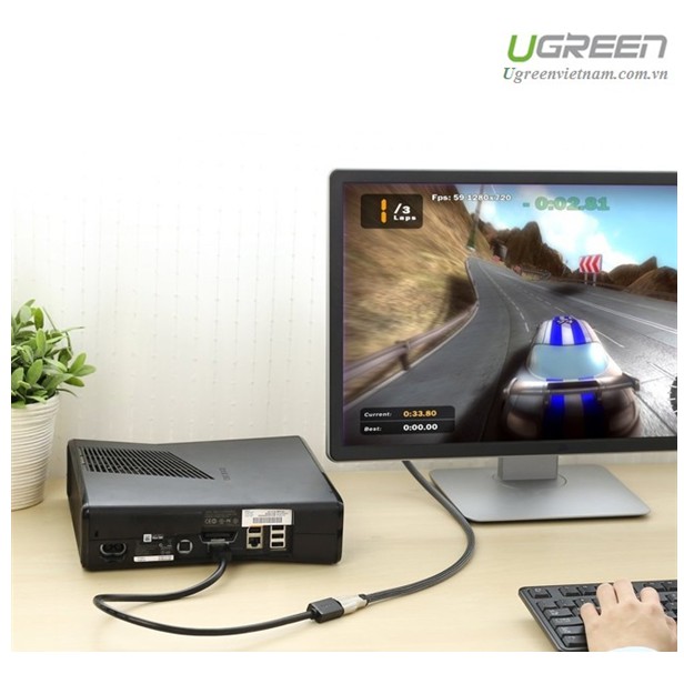 Dây HDMI nối dài  hỗ trợ 4K 2K chính hãng Ugreen HD107