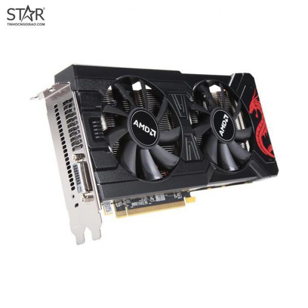 VGA Power Color RX570 4G D5 Red Dragon 2 Fan