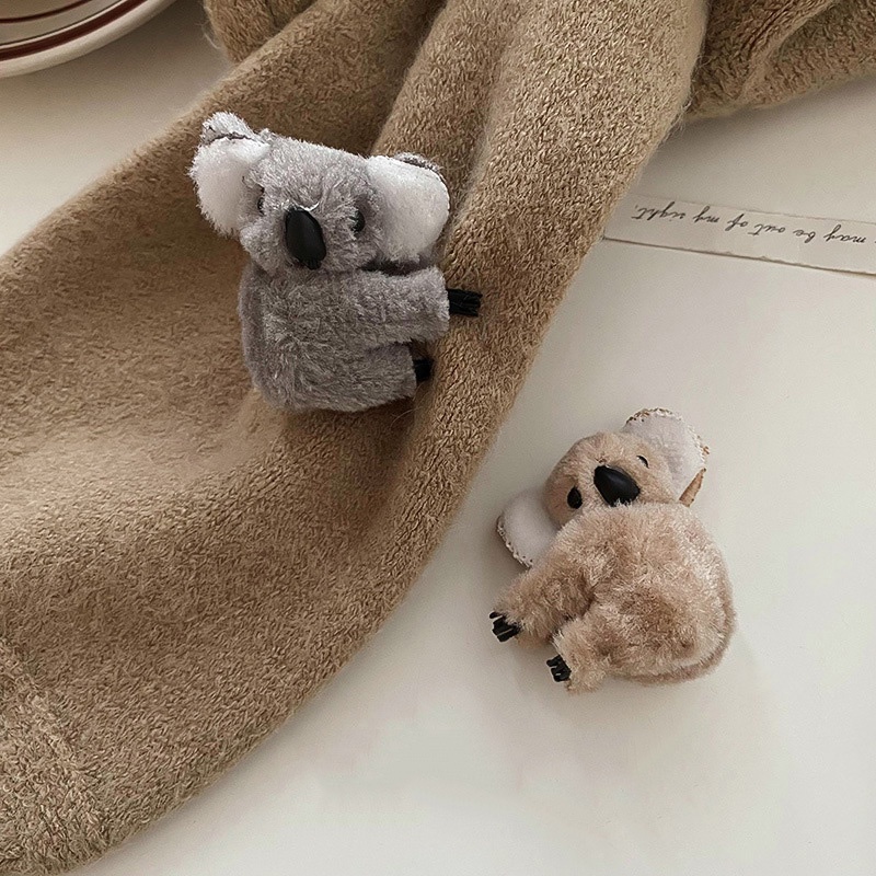 Kẹp tóc hình gấu koala hoạt hình dễ thương thiết kế thời trang thu đông