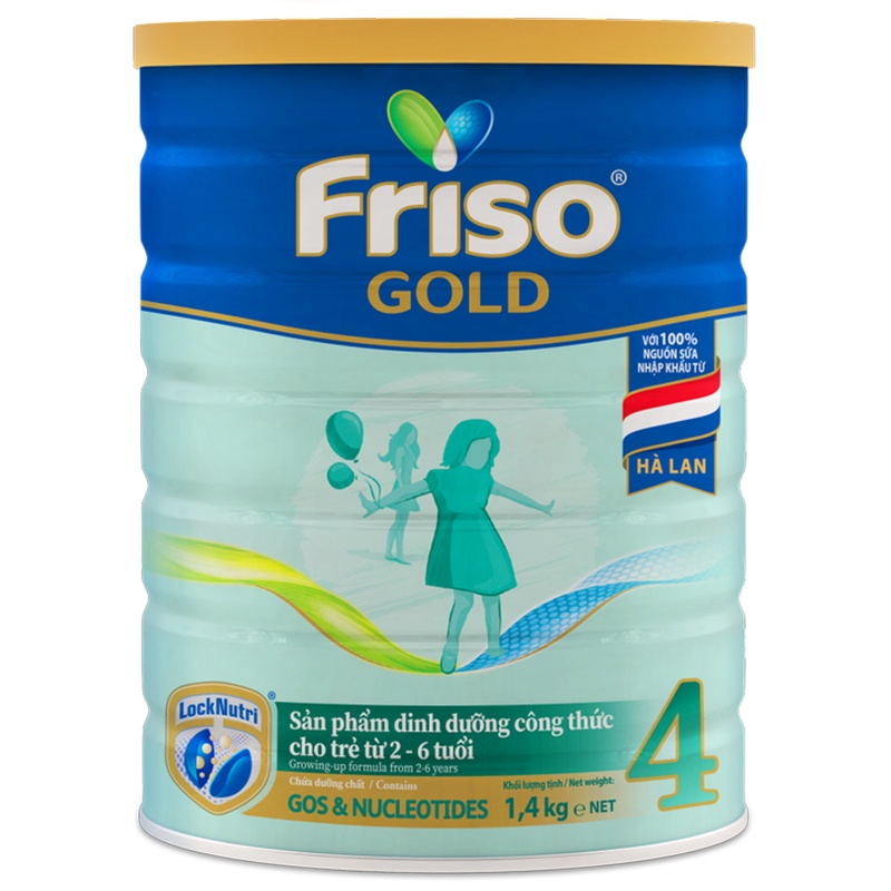 (nhập mã còn 535K) Sữa bột friso 4 1.4kg thanh lý do bị móp