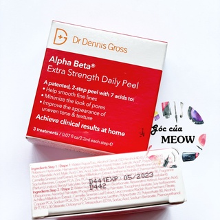 Tẩy da chết và tái tạo da Dr. Dennis Gross Alpha Beta Extra Strength Daily Peel