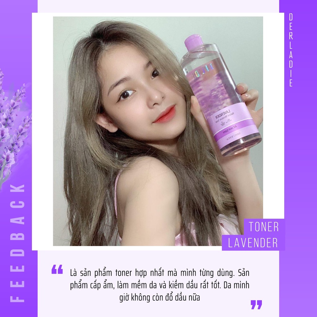 Bộ Sản Phẩm Nước tẩy trang Vegan Derladie 50ml, Toner Derladie Lavender 30ml