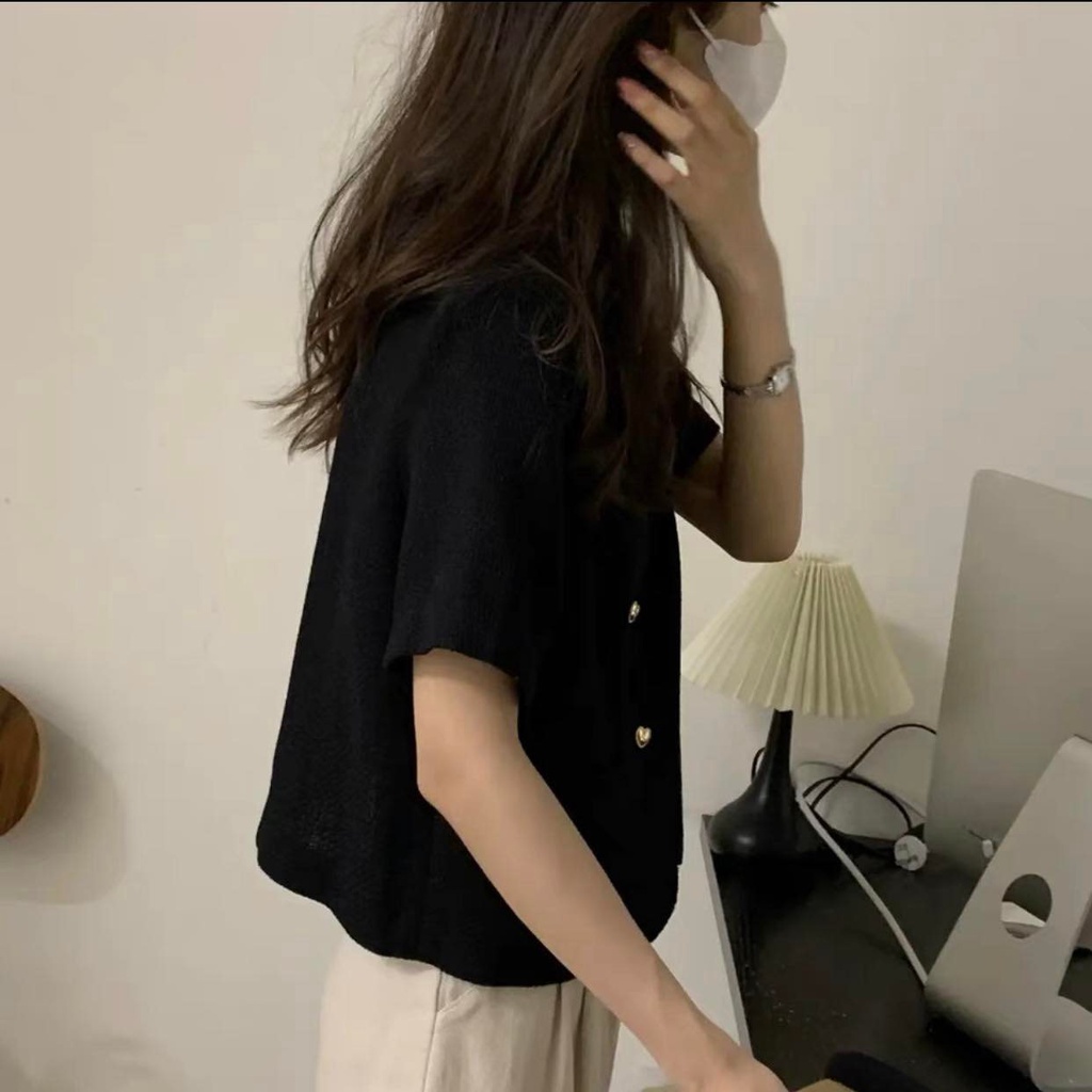 Áo túi xẻ cúc tim