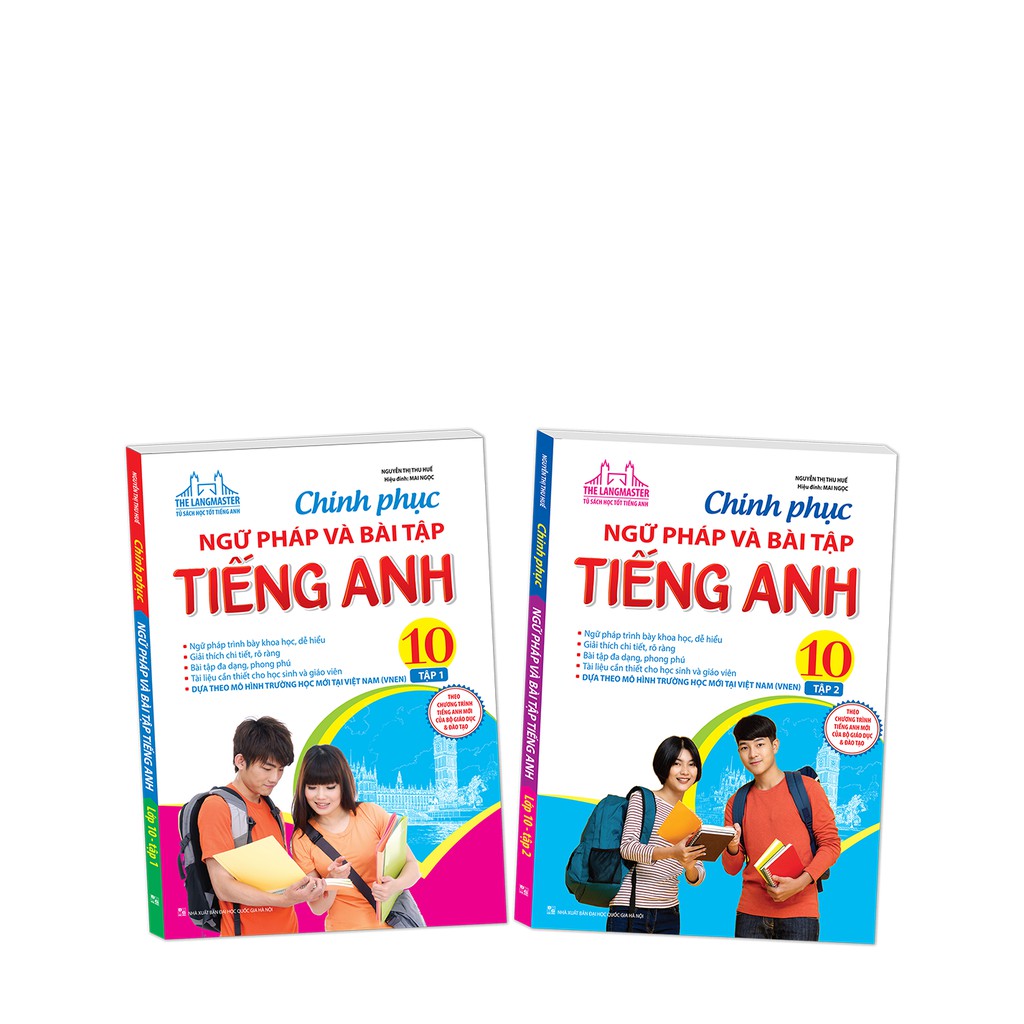 Sách - Combo 2c Chinh phục ngữ pháp và bài tập tiếng Anh lớp 10 | BigBuy360 - bigbuy360.vn