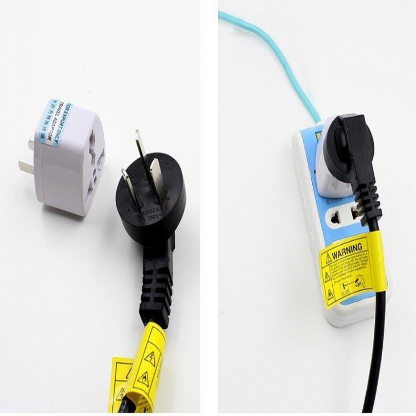 Ổ cắm chuyển đổi đầu 3 chân sang 2 chân nguồn 220V thông thường.