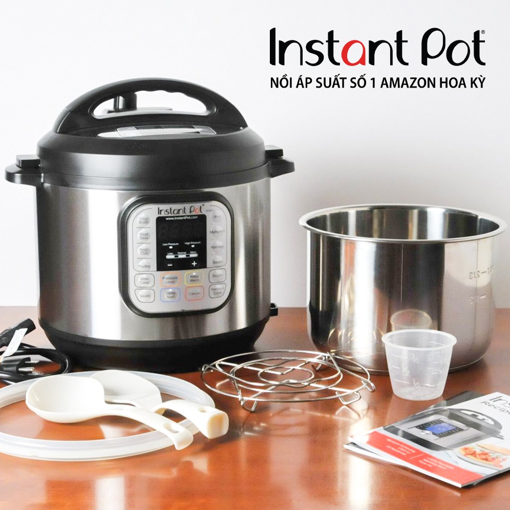 NỒI ÁP SUẤT ĐA NĂNG INSTANT POT DUO 5,7L, 7-in1, Chính hãng 220V