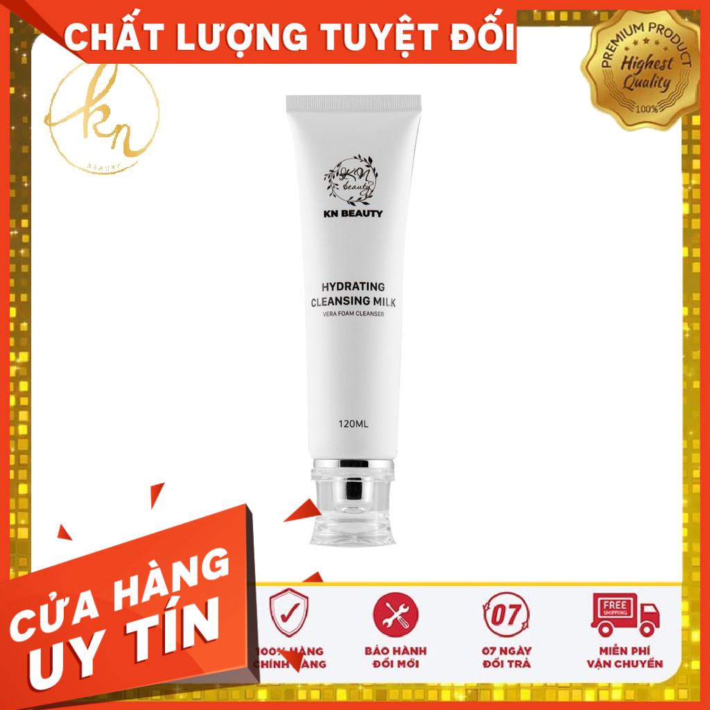 [CHÍNH HÃNG ] Sữa Rửa Mặt Trắng Da Ngừa Mụn KN Beauty Hydrating Cleansing Milk 120 ml