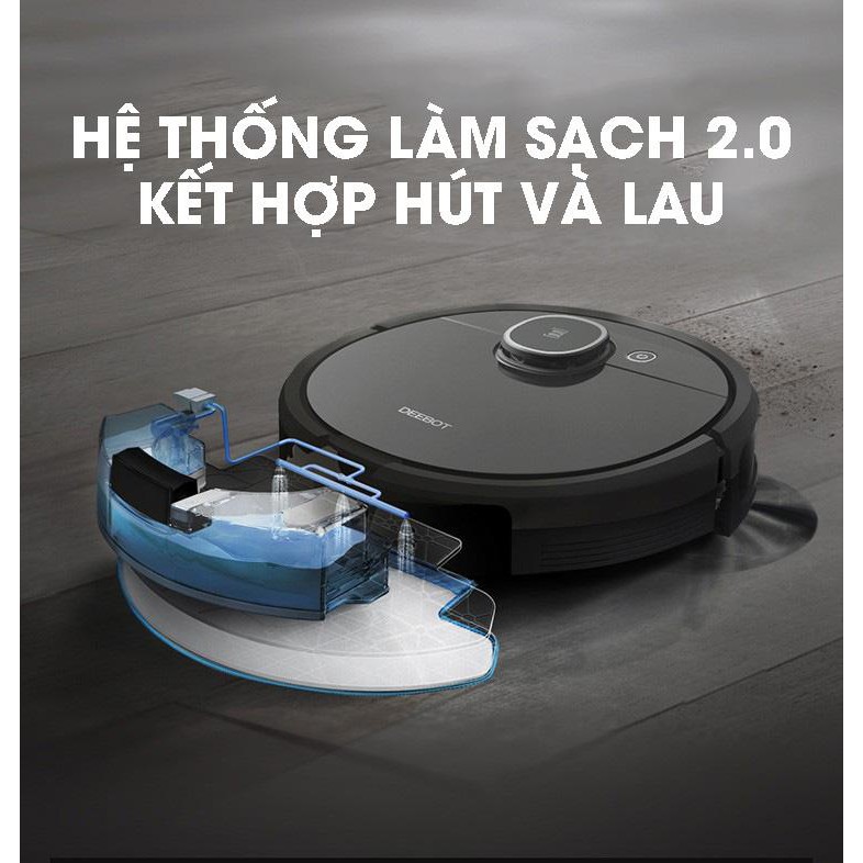 Ecovacs DEEBOT T5 HERO DX96 (OZMO 950) Robot Hút Bụi - Robot lau nhà - Hàng mới 100% Chính hãng - Giá tốt nhất