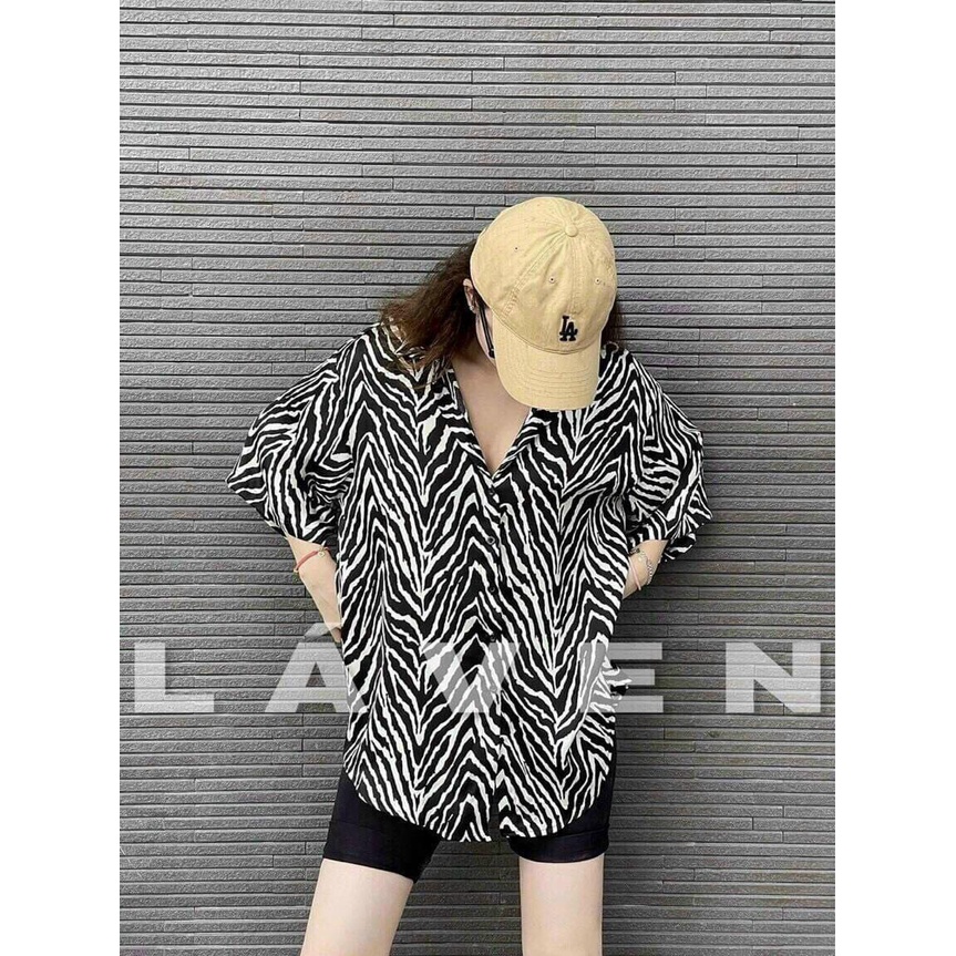 Set Áo Sơ Mi Họa Tiết + Quần Lửng