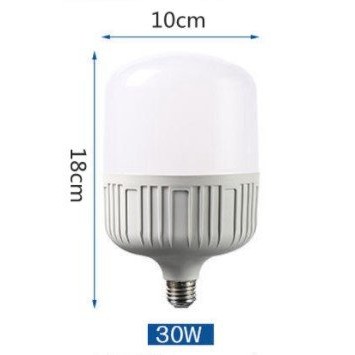 Bóng đèn LED trụ tròn 20W 30W ánh sáng trắng